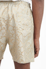 Ruben Lenora SIlk Jacquard Shorts - Beige
