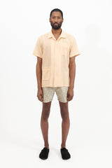 Camp Shirt - Coral Cotton Crepe