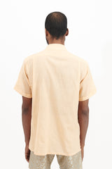 Camp Shirt - Coral Cotton Crepe