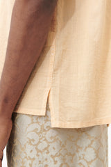 Camp Shirt - Coral Cotton Crepe