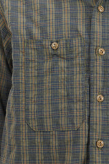 Work Shirt - Olive Small Seersucker Plaid
