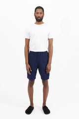 4/10 Length Baker Pants Organic Cotton Multi - Blue