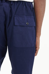 4/10 Length Baker Pants Organic Cotton Multi - Blue