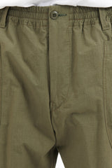 9/10 Length Pegtop Work Pants Co/Ny Ripstop - Olive