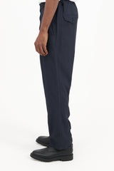Tapered Pants Pe Oxford - Navy