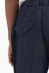 Tapered Pants Pe Oxford - Navy