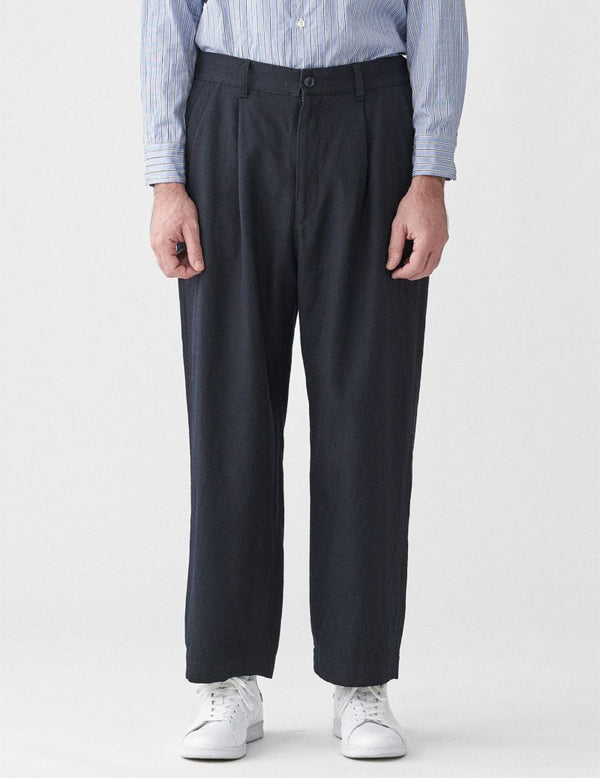 Wool Straight Leg Pants