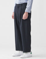 Wool Straight Leg Pants