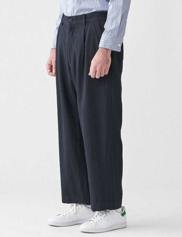 Wool Straight Leg Pants