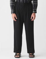 PE/RA 2WAY Garbadine Single Pleated Wide Pants