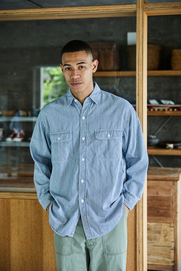 Hickory Stripe Work Shirt