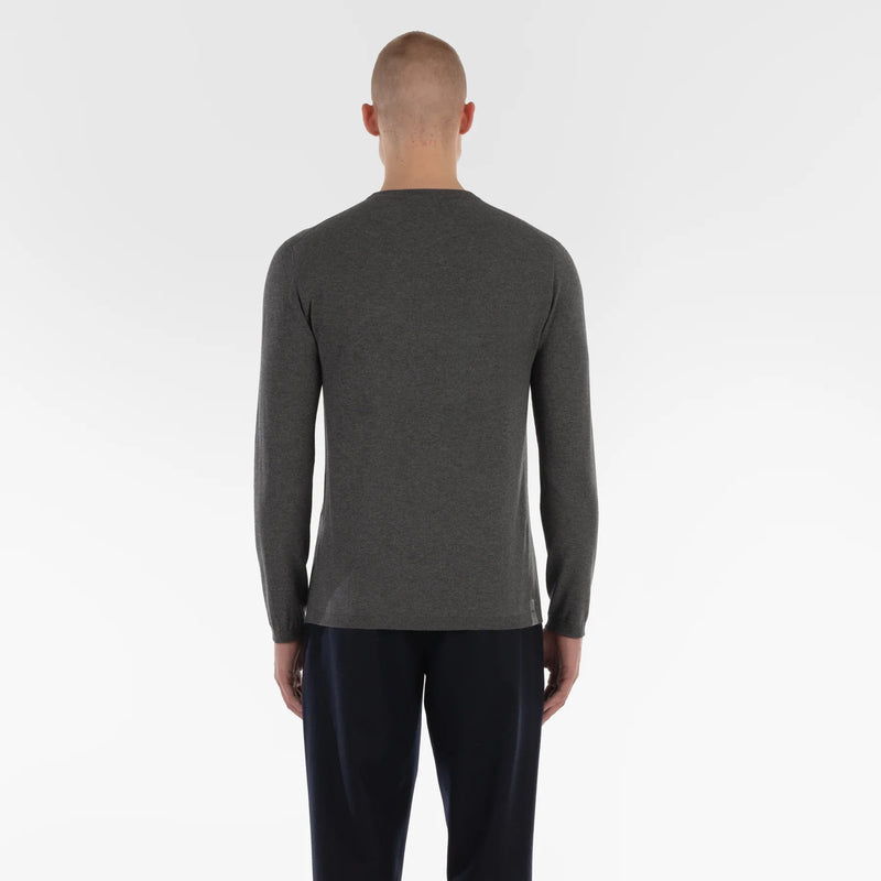 COTTON CASHMERE WHOLEGARMENT 18G  GRIGIO MELANGE