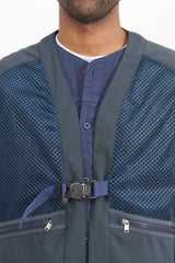 Jogger Vest Poly Mesh with Fidlock Buckle - Navy