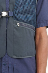 Jogger Vest Poly Mesh with Fidlock Buckle - Navy