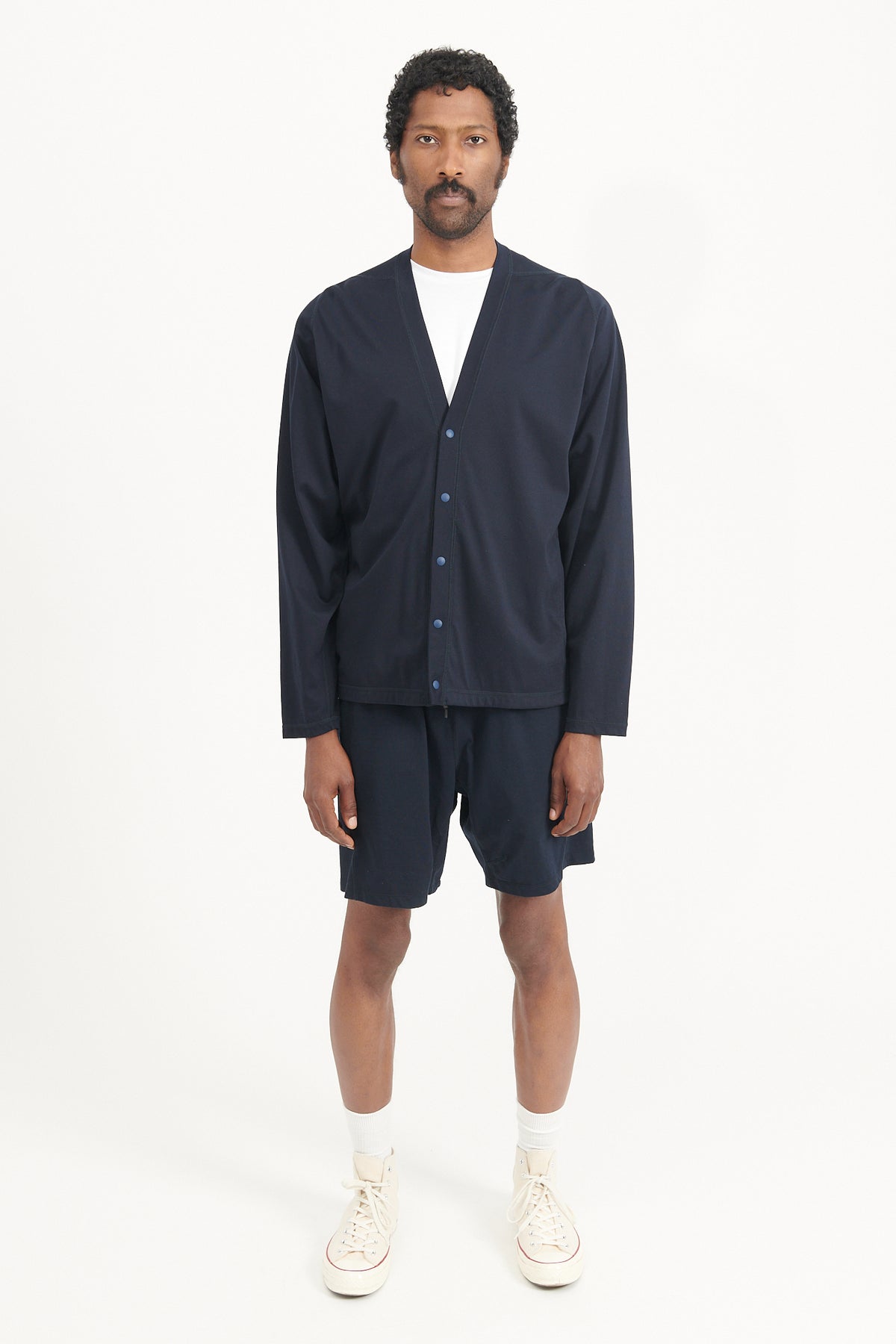 トップス DWELLER CARDIGAN C/N JERSEY ICE PACK Dweller Cardigan C/N Jersey Ice Pack - Navy – M5 SHOP