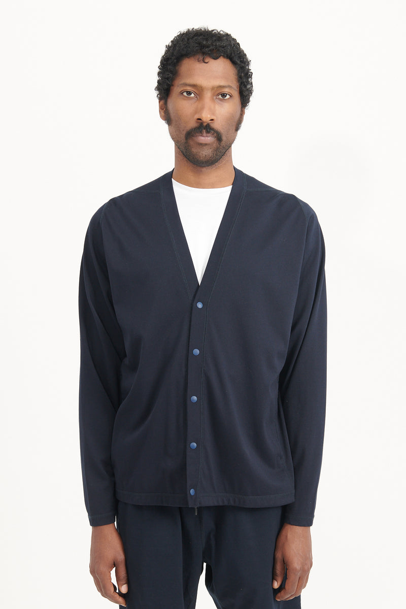 Dweller Cardigan C/N Jersey Ice Pack - Navy – M5 Shop