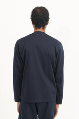 Dweller Cardigan C/N Jersey Ice Pack - Navy