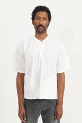 Typewriter Cloth Pullover Shirt - White