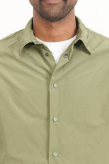 Nylon Cassel Over Shirt - Olive