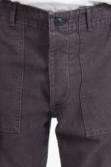 US Army Fatigue Pants Regular Fit - Black Stone Washed