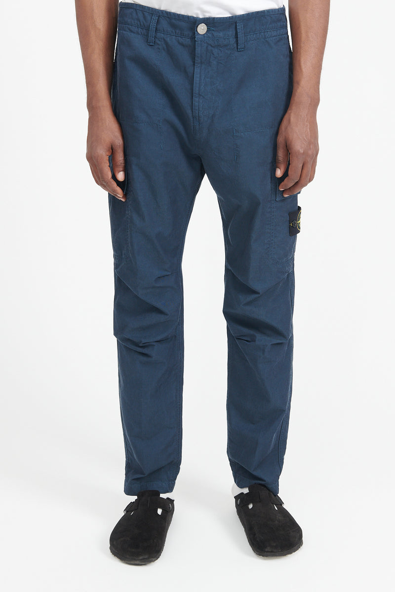 32229 Cupro Cotton Twill Pants Regular - Dark Blue
