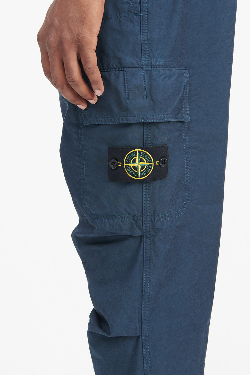 32229 Cupro Cotton Twill Pants Regular - Dark Blue