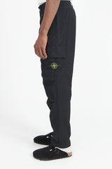 32229 Cupro Cotton Twill Pants Regular - Black