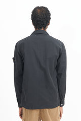 11729 Cupro Twill Overshirt - Black