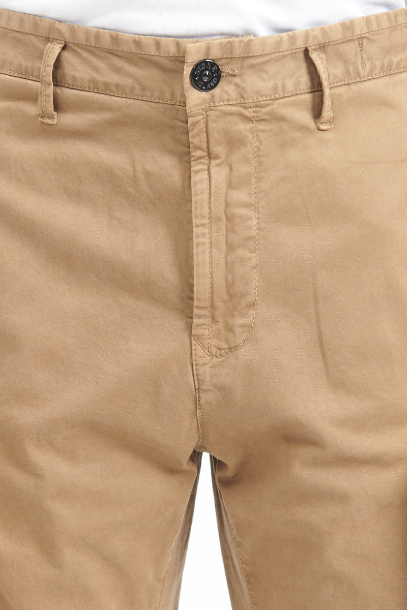30404 Organic Cotton Broken Twill Pants Regular Tapered - Dark Beige