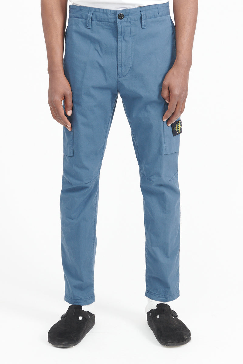 30410 Supima Cotton Twill Pants Regular Tapered - Dark Blue