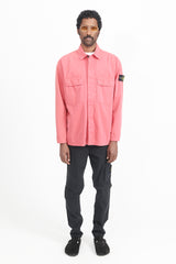 115WN Brushed Cotton Canvas Overshirt - Fuschia