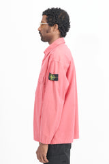 115WN Brushed Cotton Canvas Overshirt - Fuschia