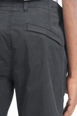 31410 Supima Cotton Twill Stretch Pants Slim - Black