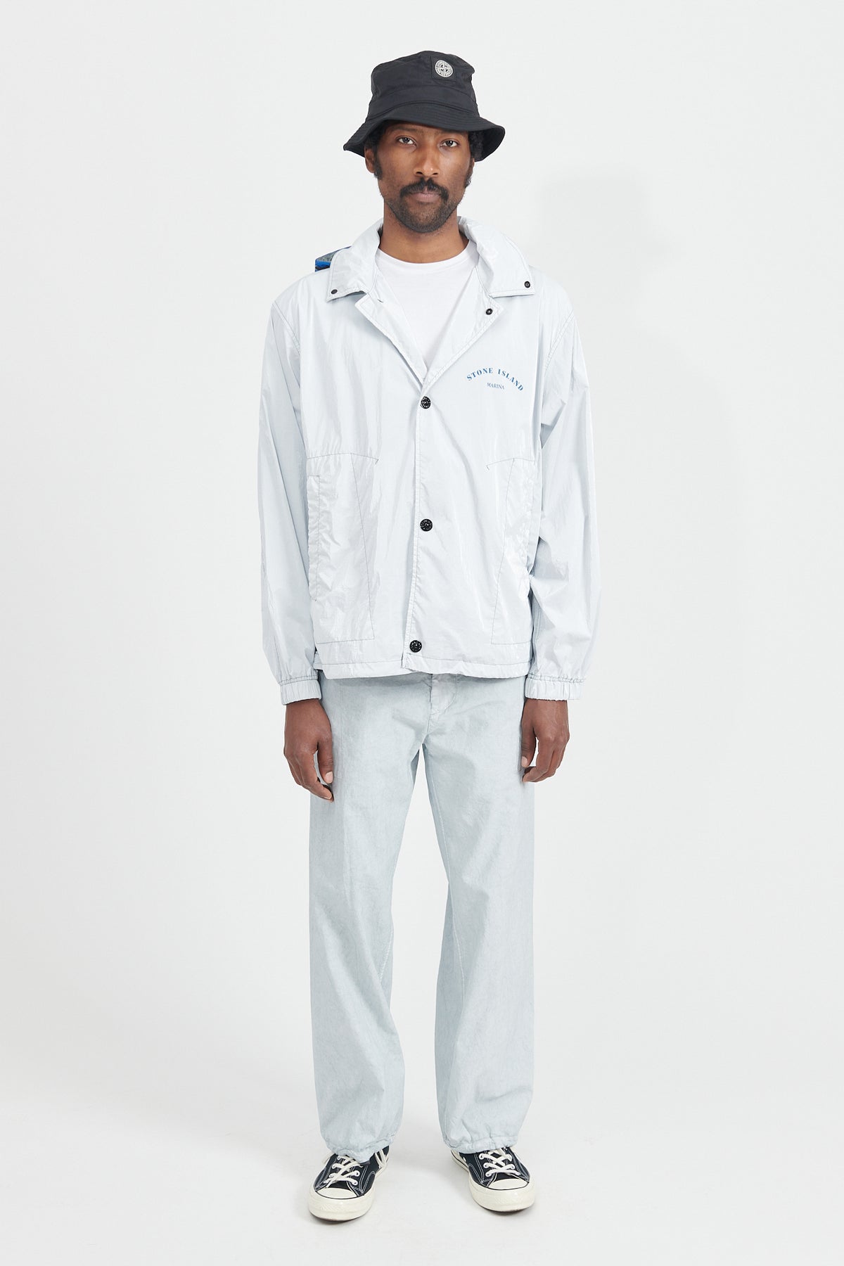432X1 MARINA Ripstop Prismatico C/CAPP Reversible Jacket - Sky