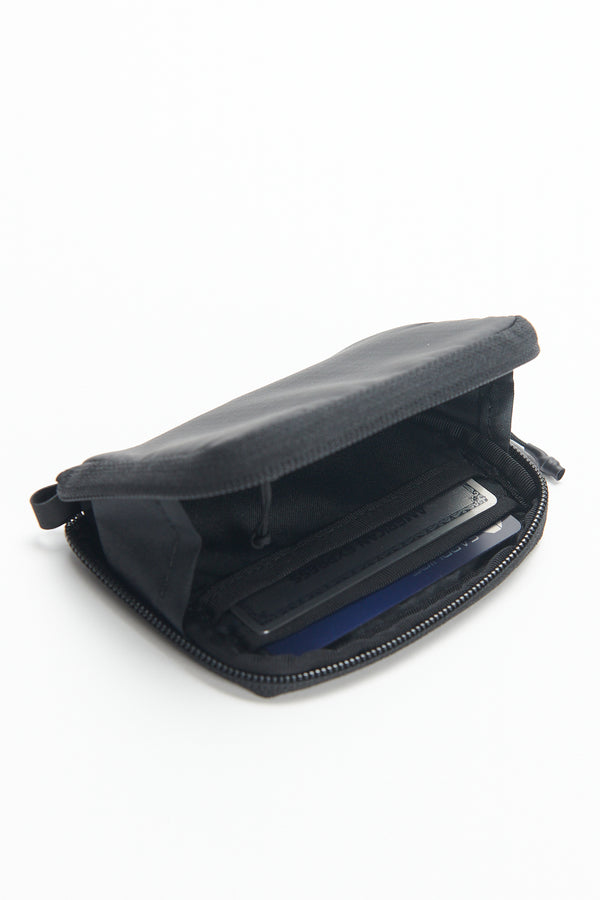 Coating Ripstop Minimal Wallet - Black
