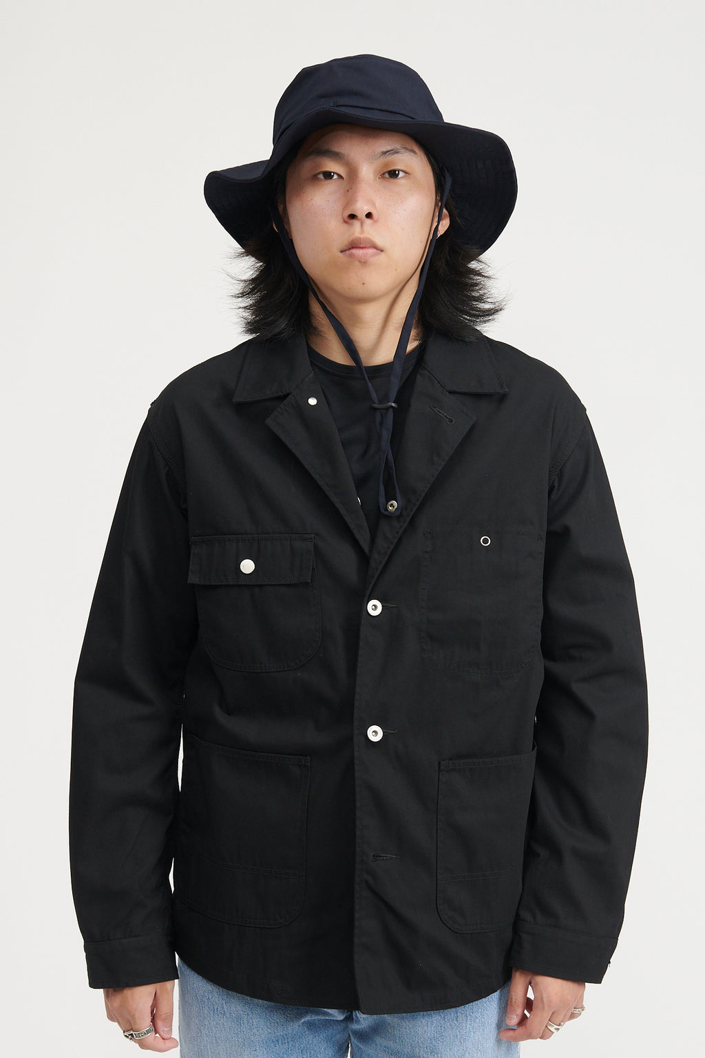 Rancher Jacket High Twist T/C Gabardine - Black