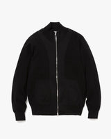 Worker Rib Zip Up Sweater Jacket