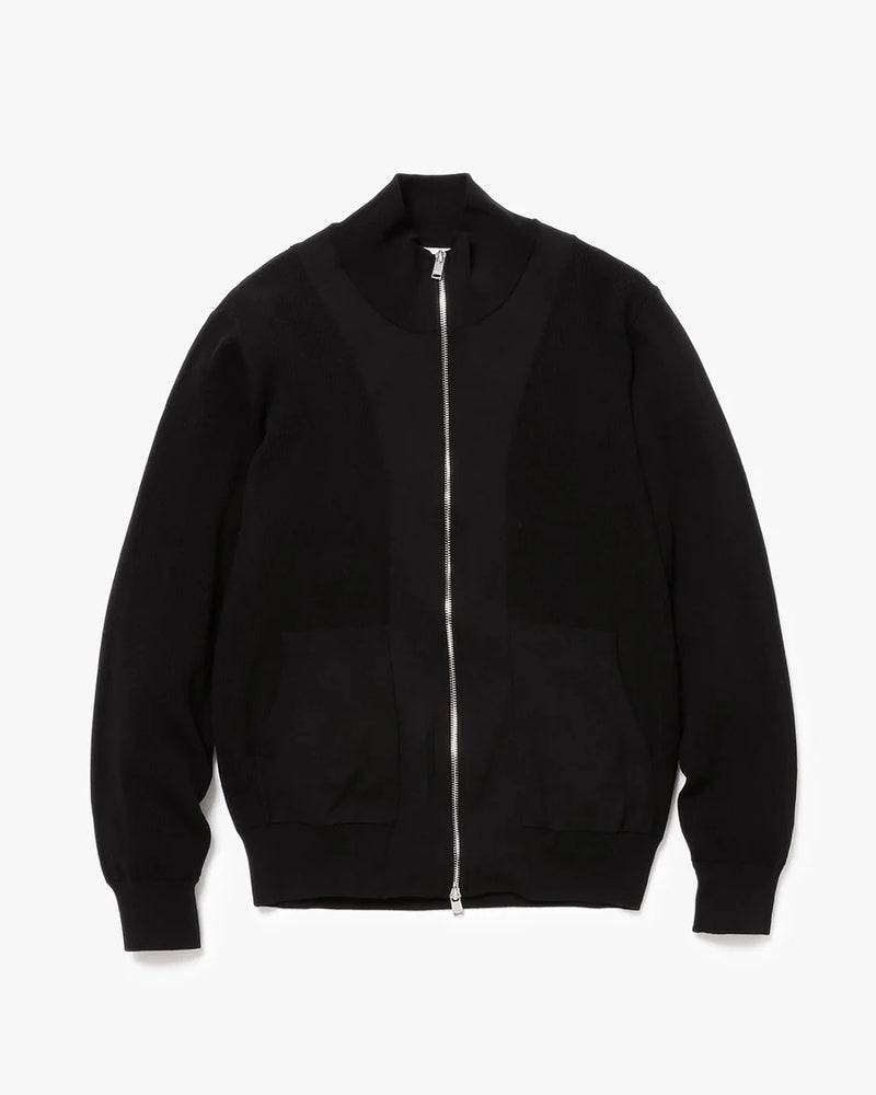 Worker Rib Zip Up Sweater Jacket