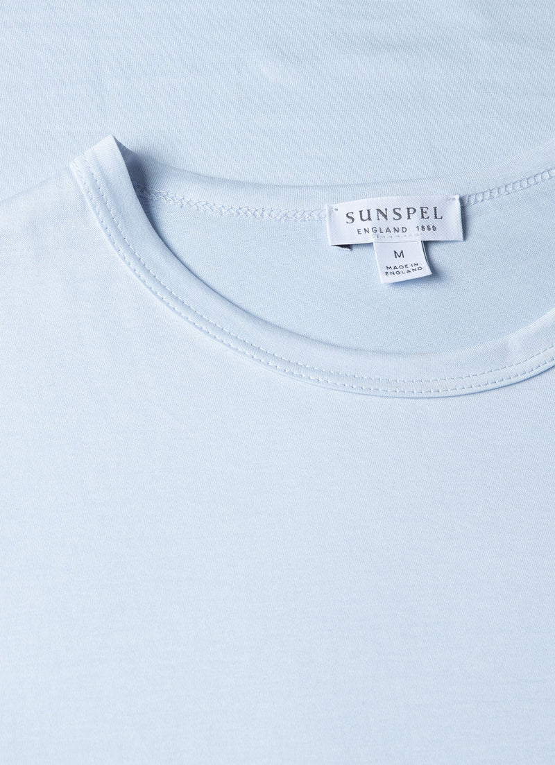 Sunspel  Classic T-Shirt - Light Blue