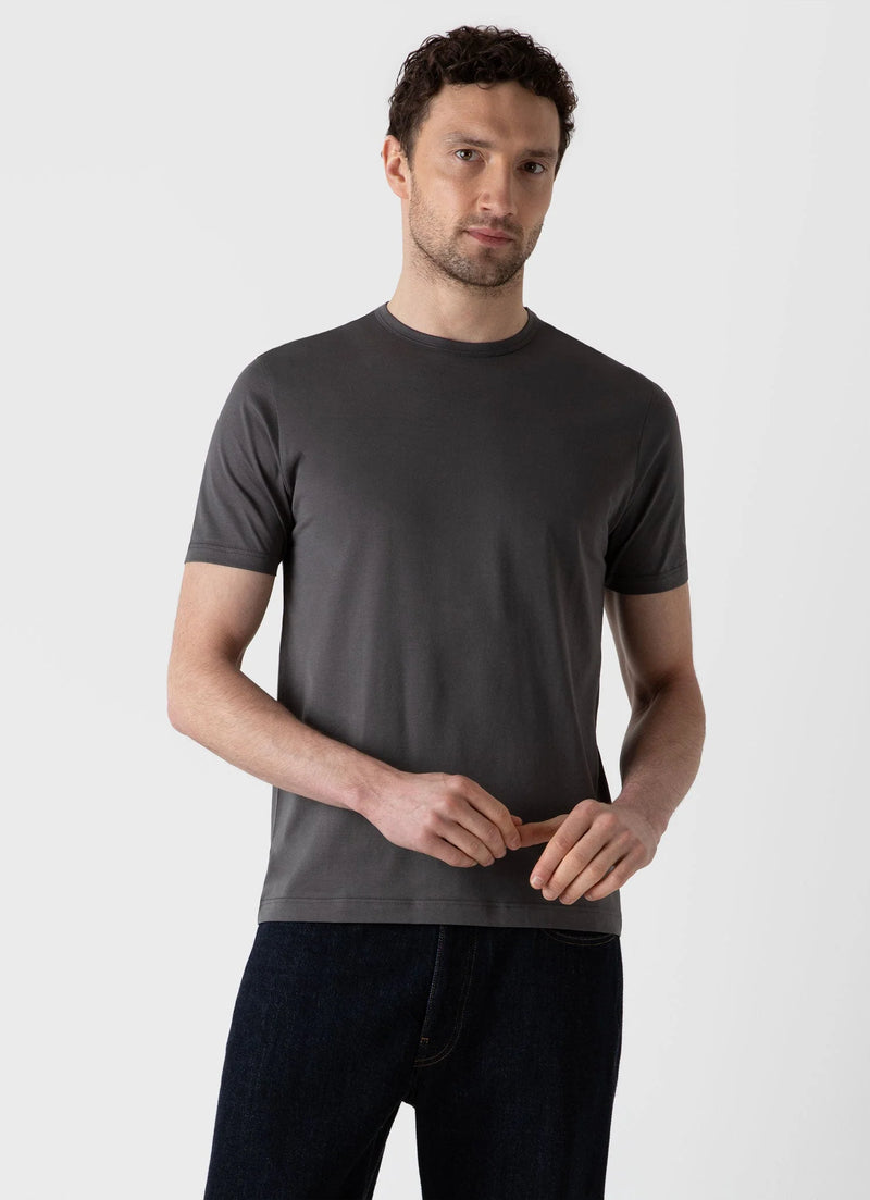 Sunspel  Classic T-Shirt - Charcoal