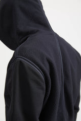 60107 Shadow Project Felpa Nylon Hooded Sweatshirt - Black