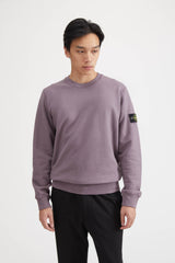63020 Felpa Cotone Smerigliata Fleece Crew Sweatshirt - Magenta