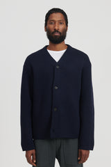 5G Knitted Blouson - Black Navy