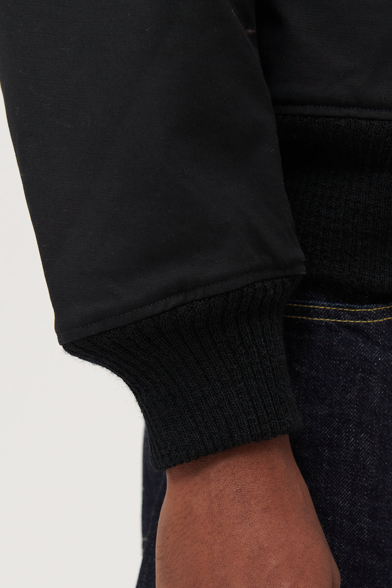 Deck Jacket Cotton Double Cloth - Black