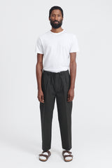 Two Tuck Pressed Pants - Charcoal