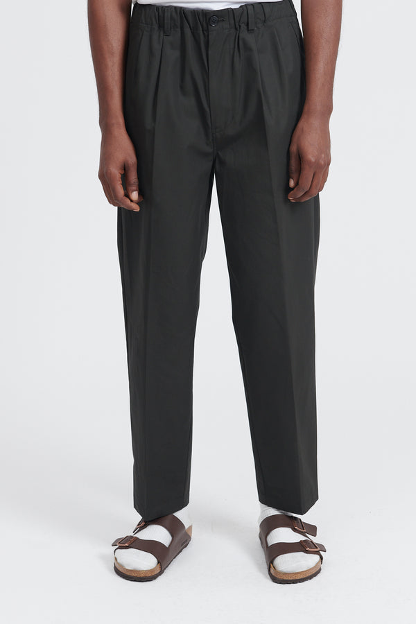 Two Tuck Pressed Pants - Charcoal