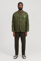 Liner Jacket Ripstop Embroidered - Army Green