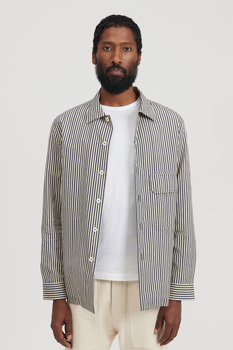 Zizola Bastoncino Shirt - Navy Stripe
