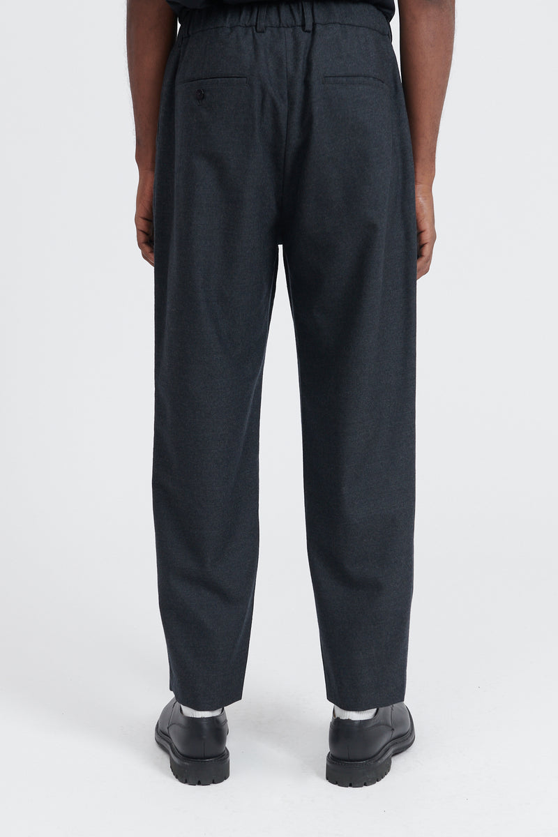 Relaxed Wool Pants - Charcoal
