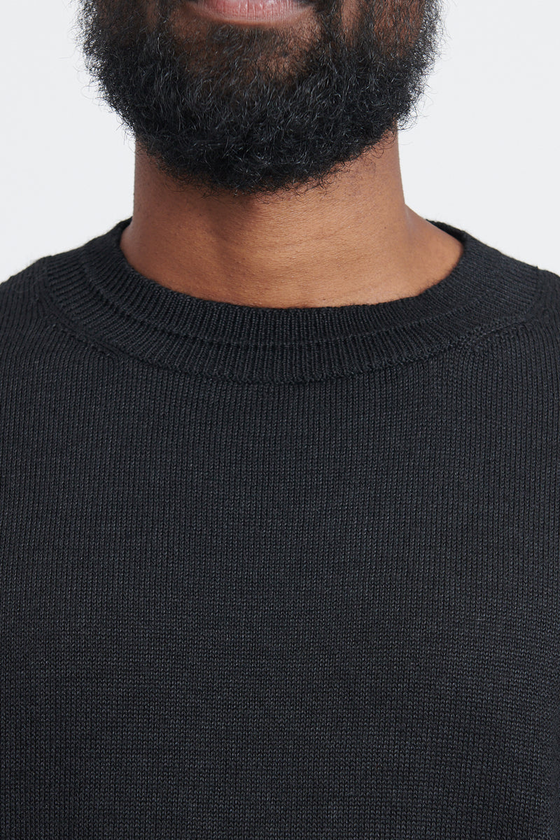 Alpaca Mix Sweater - Ink Black